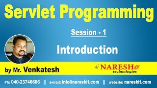 Servlet Tutorial  Introduction to Servlets  Servlet Programming Part1  by MrVenkatesh [upl. by Aidnis684]