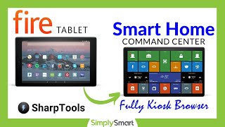 Fully Kiosk Browser on Amazon Fire Tablet amp SharpTools Dashboard 2021 [upl. by Malarkey]