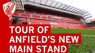 Tour of Liverpool FCs new Main Stand at Anfield [upl. by Arimay255]