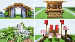 Minecraft  40 Must Try Medieval Village Build Ideas [upl. by Shifrah988]