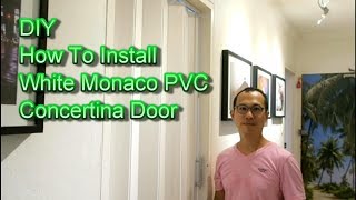 DIY How to install a PVC Concertina Accordion Folding Door [upl. by Annawat]