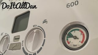 How To Top Up Pressure On A Combi Boiler  Baxi 600 [upl. by Asnerek285]