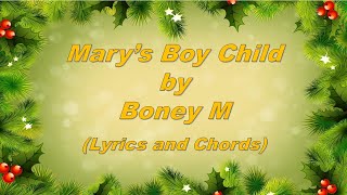 Marys Boy Child  Boney M Lyrics and Chords [upl. by Sheldon366]