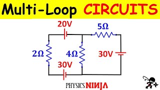 Solving Circuit Problems using Kirchhoffs Rules [upl. by Ititrefen]