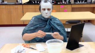 Plaster gauze mask making [upl. by Adnirual]