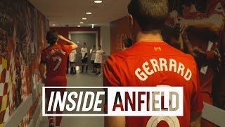 Inside Anfield Liverpool 43 Real Madrid  Carlos amp Figo in newlook tunnel  LEGENDS EDITION [upl. by Ibok714]