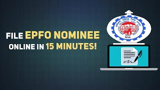 EPFO Online Know how to update your Employee Provident Fund nominee in 15 minutes [upl. by Weide999]