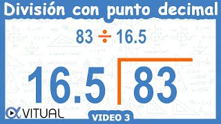 ➗ Cómo hacer una DIVISIÓN con PUNTO DECIMAL AFUERA [upl. by Allyce]