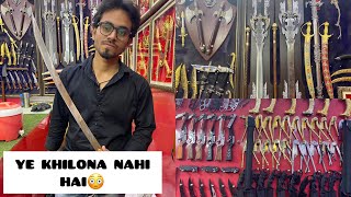 EXPLORING BEST CHAKU IN THE WORLD RAMPUR SWORD MARKET  RAMPURI CHAKU [upl. by Ymaj56]