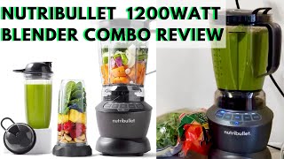 NutriBullet Blender Combo Review Unboxing amp Demo  Simple Green Smoothie Recipe [upl. by Nahtanoy741]