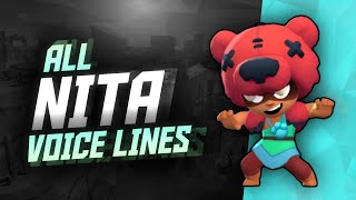 NITA Voice Lines  Brawl Stars [upl. by Nayve601]