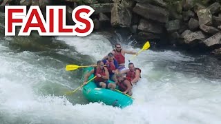 Fails Kayak amp Rafting Fail Compilation [upl. by Nnylylloh362]