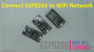 HOW TO CONNECT ESP8266 TO WIFI NETWORK  Ut Go [upl. by Eehc]