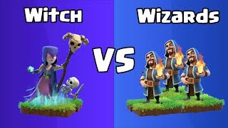 Every Level Witch VS Every Level Wizards  Clash of Clans [upl. by Charles]