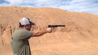 Shooting the HK Mk23 SOCOM suppressed [upl. by Lebana]