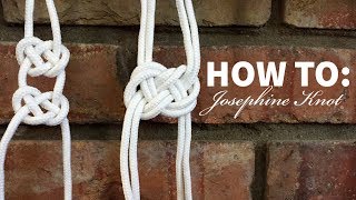 Macrame 101 Josephine Knot Tutorial [upl. by Thapa]