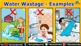 Water Wastage  Examples  Interesting Facts About Water [upl. by Eellek]