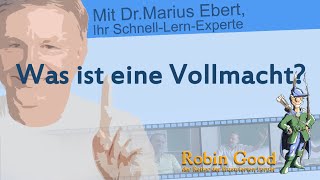 Was ist eine Vollmacht [upl. by Llednav]