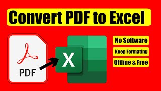 How to Convert PDF to Excel [upl. by Sarnoff]