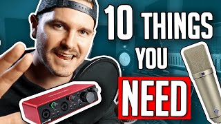 10 Things You Need In A Home Studio [upl. by Eltrym897]