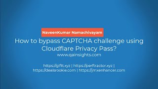 How to bypass CAPTCHA challenge using Cloudflare Privacy Pass [upl. by Nymzaj344]