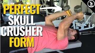 Tricep Skull Crushers Dumbbell Barbell EZ Bar [upl. by Talya]