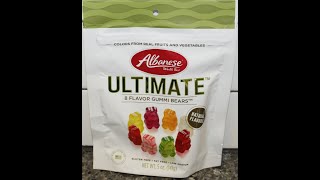 Albanese World’s Best ULTIMATE 8 Flavor Gummi Bears Review [upl. by Acisse479]