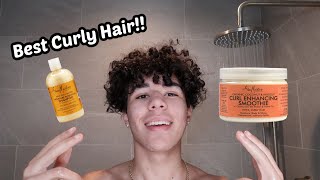 MY CURLY HAIR ROUTINE [upl. by Rather]