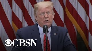 Trump tells CBS News reporter to quotask Chinaquot about deaths and abruptly end briefing [upl. by Neenad]