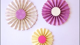 Come fare le Coccarde di carta  DIY Rosette [upl. by Newton]