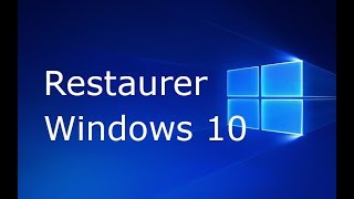 Comment restaurer Windows 10 [upl. by Ladnek]