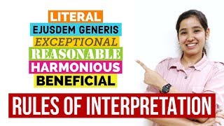 Rules of Interpretation  Interpretation of Statutes in Hindi [upl. by Teplica]