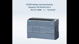 S7 1200 TCPIP Communication with windows terminal [upl. by Anauqed]