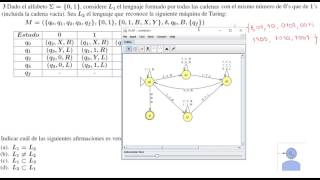 Máquina de Turing Ejercicio 3 Septiembre 2016 [upl. by Deanne596]