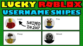 Lucky Roblox players sniped insane usernames in 2020 [upl. by Innig393]