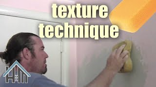 how to texture wall apply texture swirl Easy Home Mender [upl. by Bradeord]