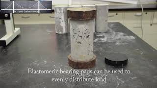 Concrete Cylinder Compression Test ASTM C39 [upl. by Morie]