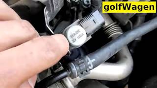 VW Golf 6 16TDI 77kW egr vacuum solenoid control valve replace [upl. by Flatto]