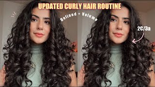 UPDATED WavyCurly hair routine  2b2c curlyhair hair hairstyle [upl. by Ohnuj]