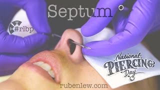 Septum Piercing procedure [upl. by Tiler]