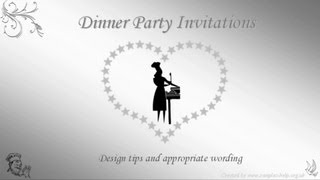 Dinner Party Invitation Wording [upl. by Kcirdde569]