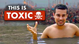 How Dirty was Ganga River during Mahakumbh  Dhruv Rathee [upl. by Rehpotsirahc]