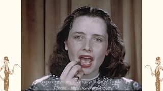 Vintage 1940s Makeup Tutorial Film  1946 [upl. by Aerdnad]