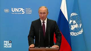 WATCH Russia President Putins full speech at UN General Assembly [upl. by Angil]