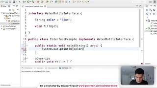 Java Interface Tutorial 78 [upl. by Norton]