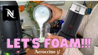 How To Foam Milk With Aeroccino 3 Make Coffee With Foam Tips amp Tricks  Easy Foamed Latte Recipe [upl. by Kelsi]