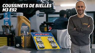 Opération  coussinets de bielles sur notre M3 E92 [upl. by Avuha850]