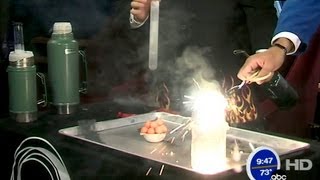 Combustion using liquid oxygen [upl. by Nyved]