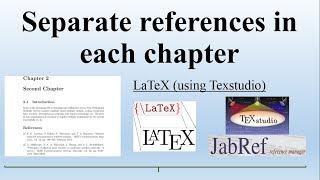 Separate references in each chapter Latex using Texstudio [upl. by Selokcin69]