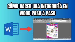 Cómo hacer una infografía en Word PASO A PASO [upl. by Odlanyer]